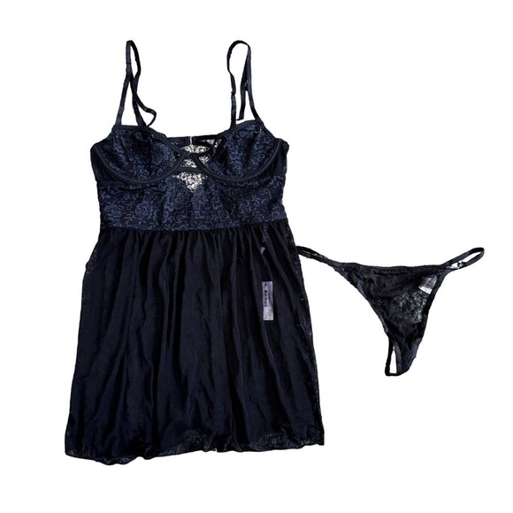 Adore Me Other - Adore Me Rae Unlined Babydoll in Black​​​​​